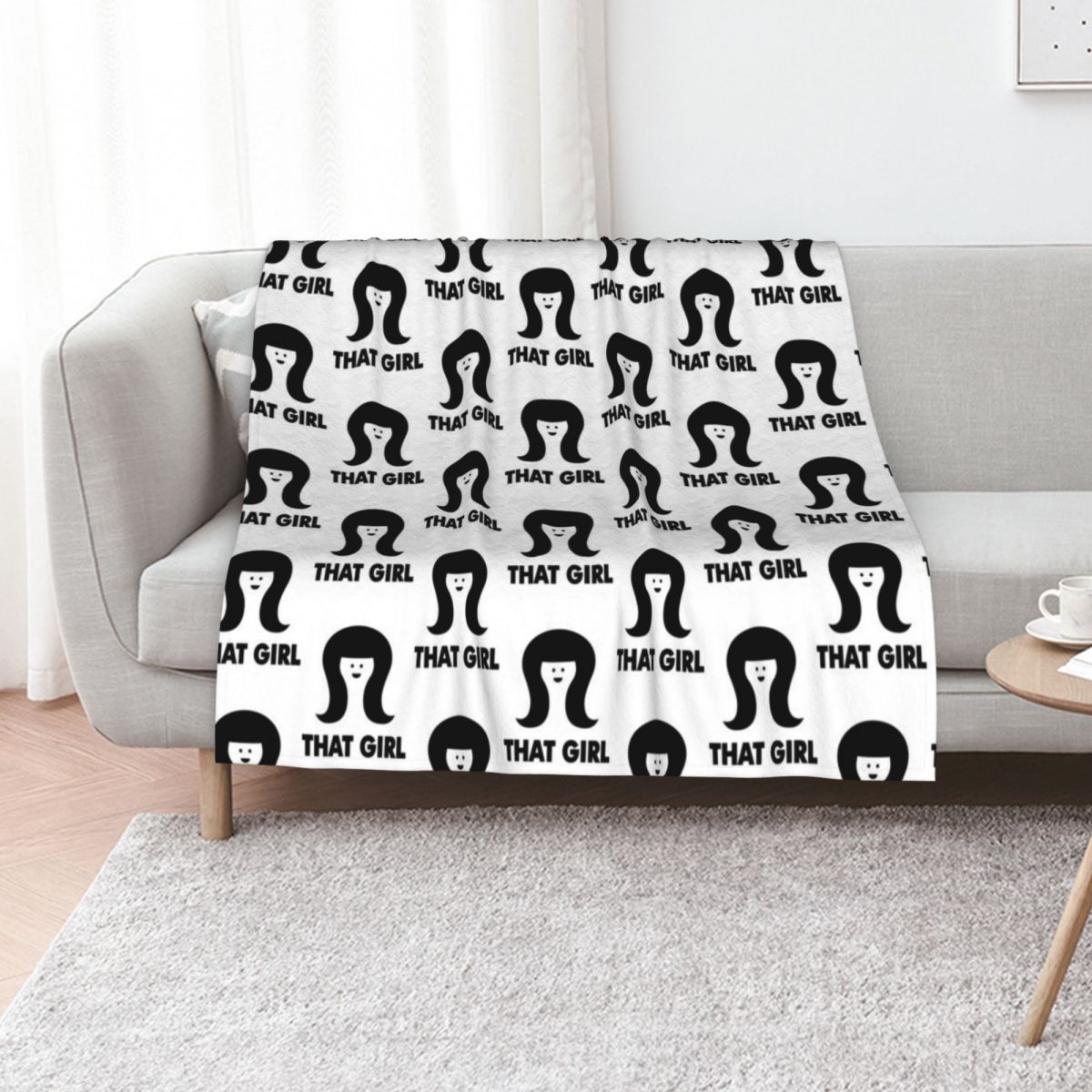 Anime Cosplay Girl Ideas - THAT GIRL Throw Blanket Weighted halloween
