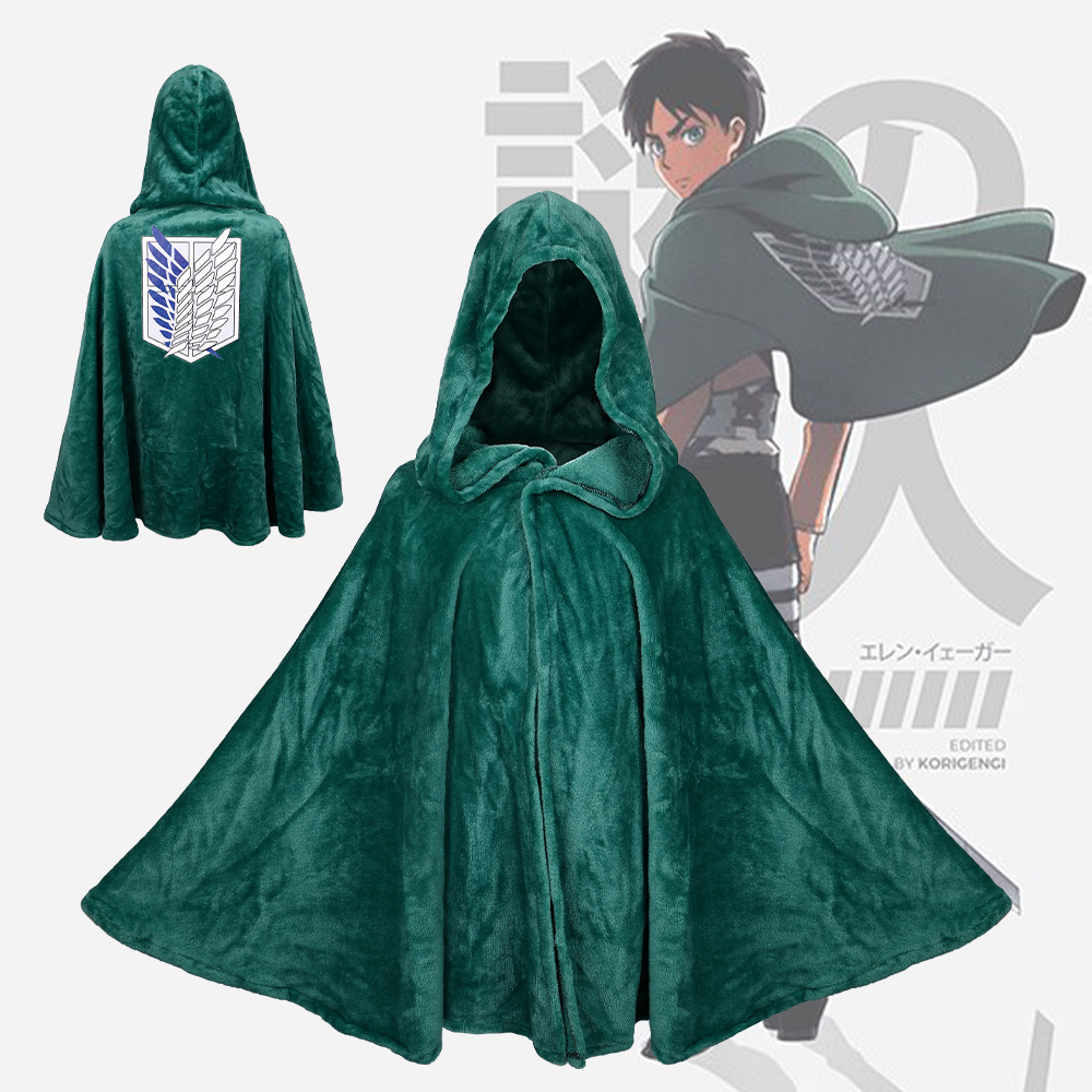Attack Titan Cloak - Anime Attack on Titan Green Cloak