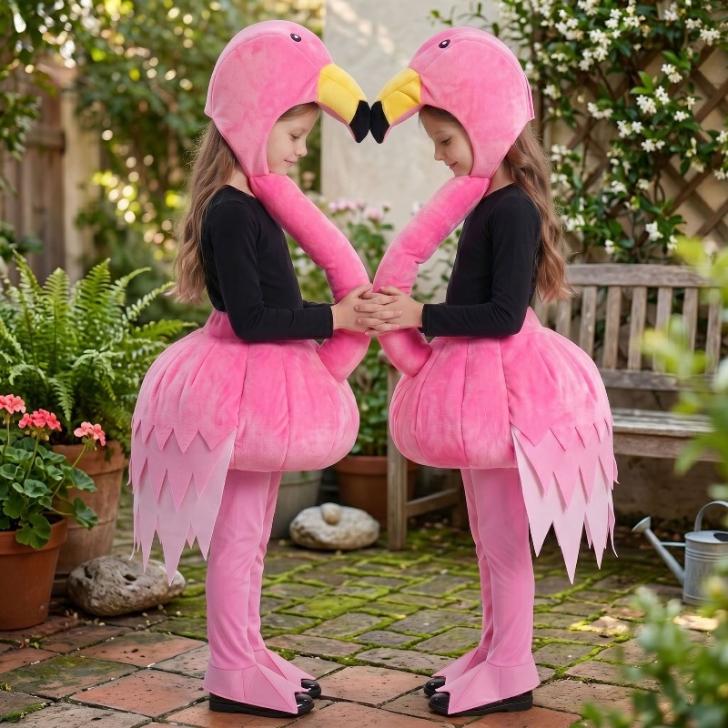 Anime Cosplay Outfit Girl - Animal Pink Flamingo Cosplay Suit Boys