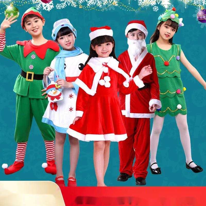 Anime Cosplay Outfit Girl - Christmas Santa Claus Tree Snow Man
