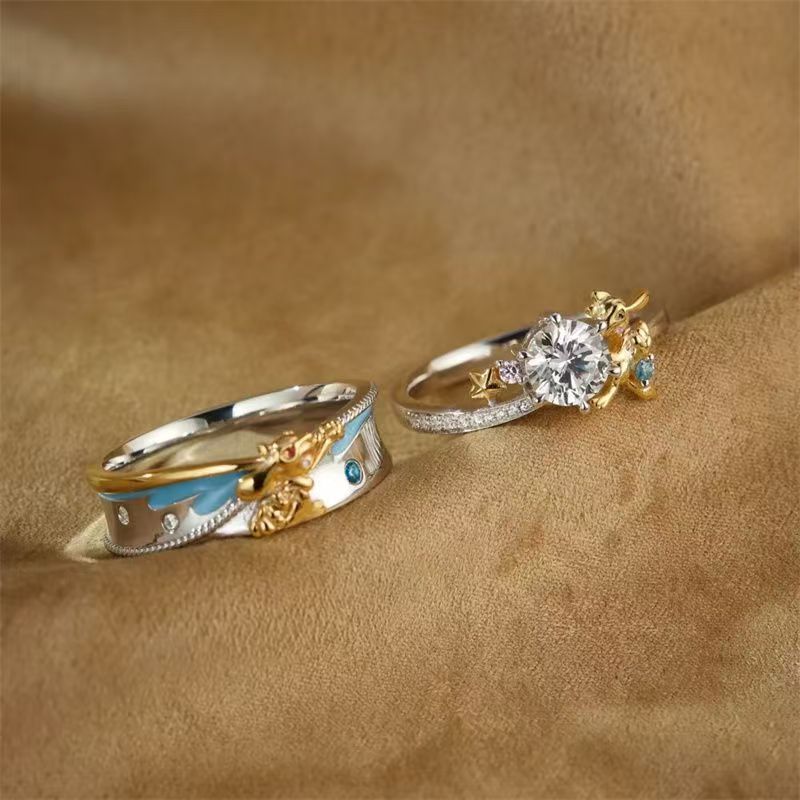 Pokémon Riolu Couple Rings - C - огляд і ціна Anime Cosplay Couple