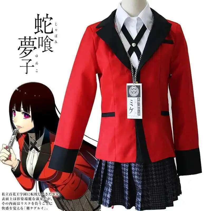 Anime Kakegurui Jabami Yumeko  - огляд і ціна Anime Cosplay Outfit Girl