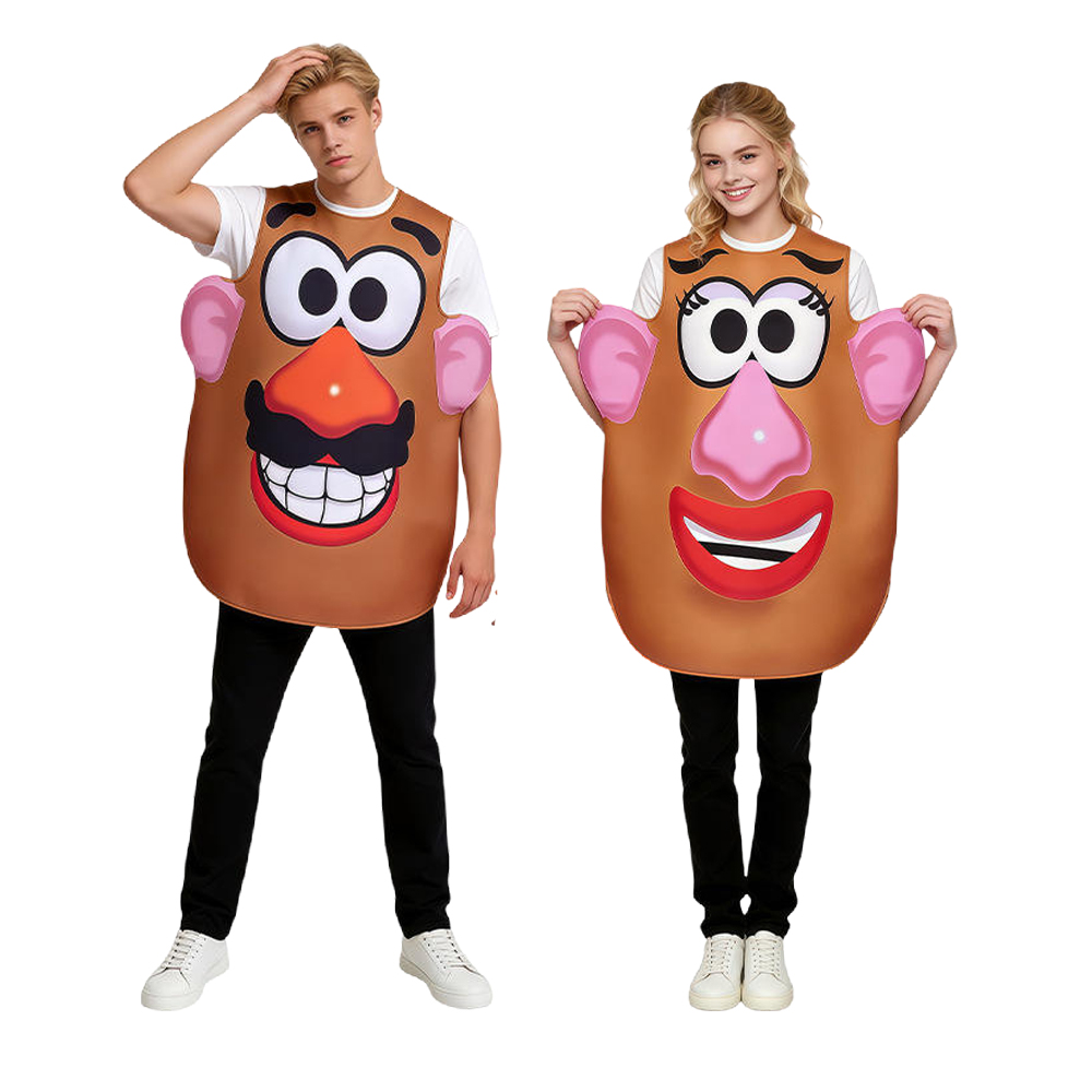 Potato Head Costume Mr. and Mr - огляд і ціна Anime Cosplay Couple