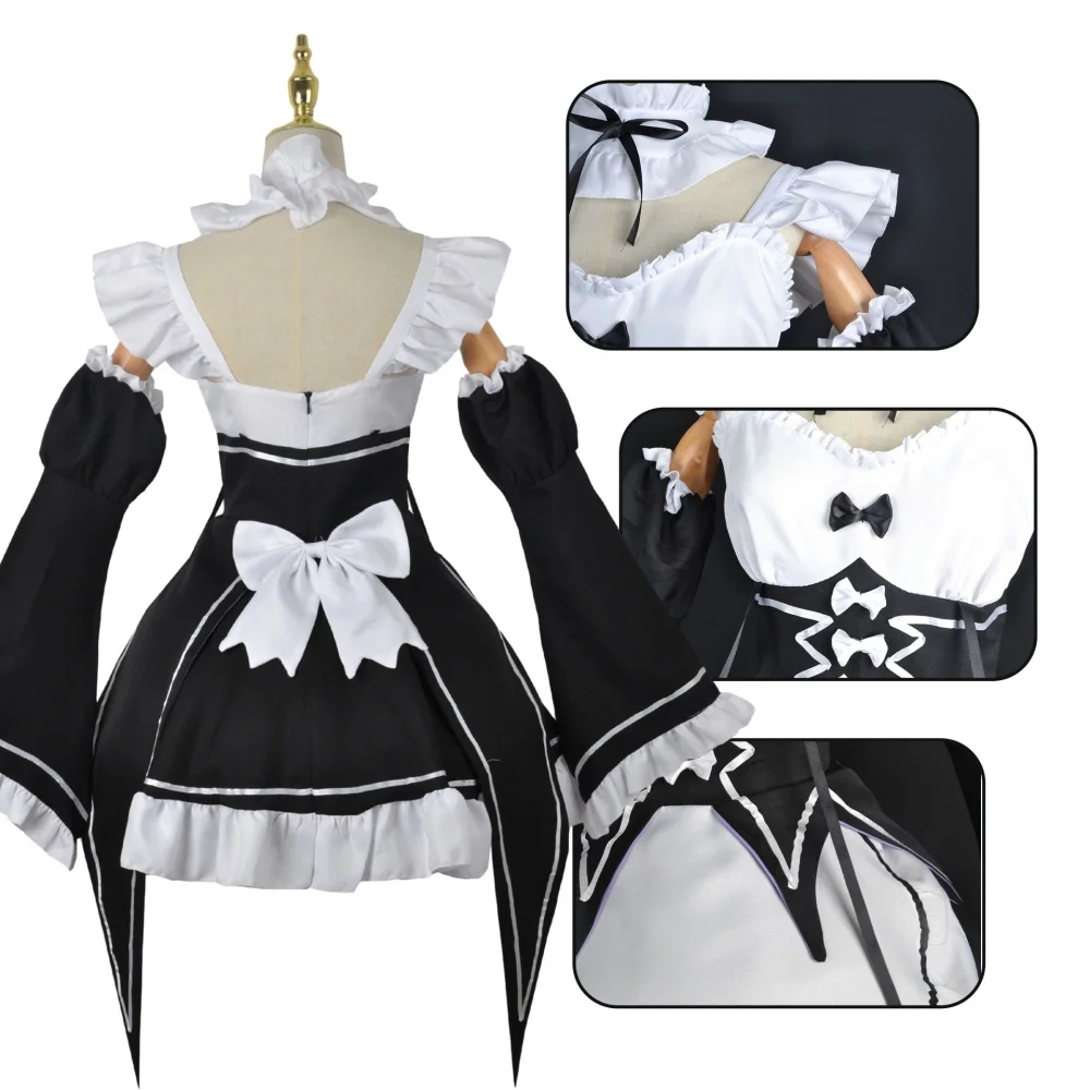 Anime Ram Rem Maid Cosplay Re  - огляд і ціна Anime Cosplay Maid